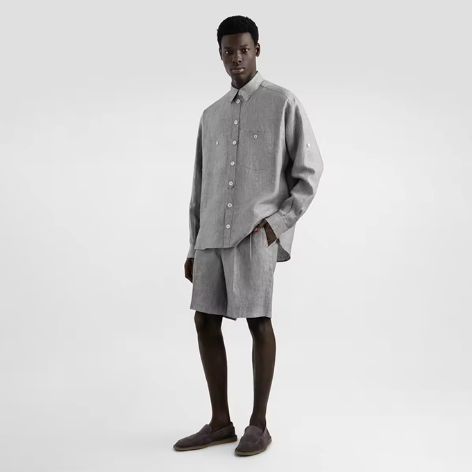 dolce & gabbana linen canvas bermuda shorts